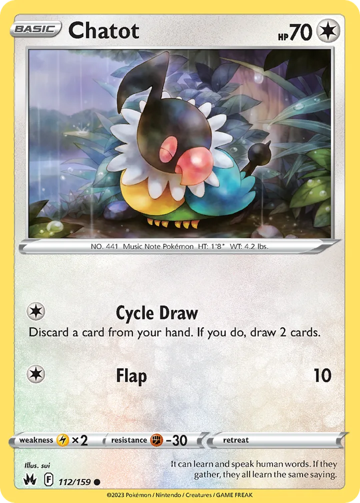 Chatot, Crown Zenith 112/159