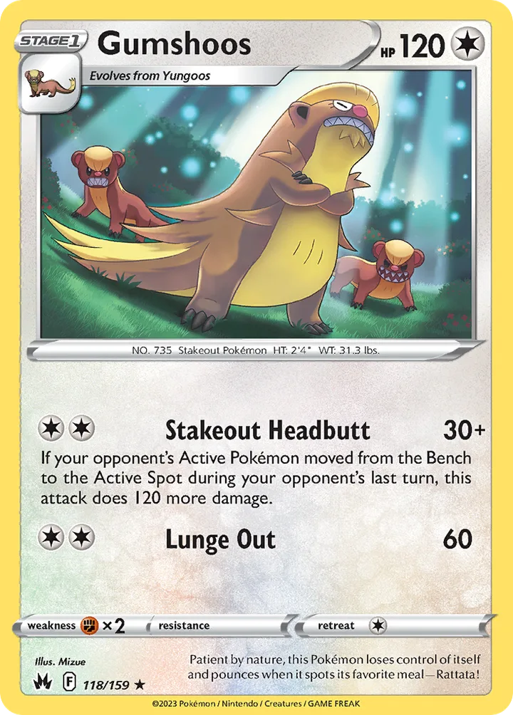 Gumshoos, Crown Zenith 118/159