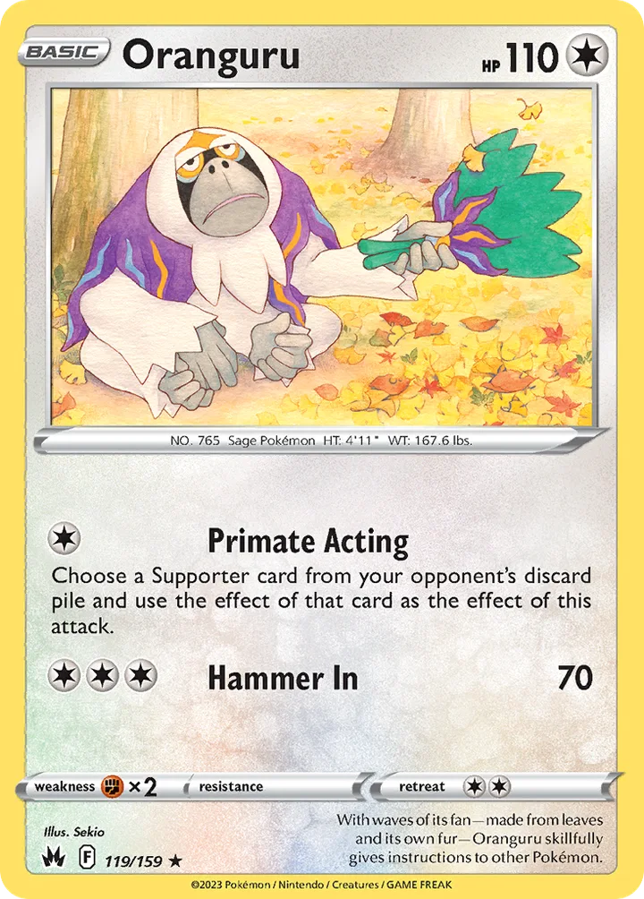 Oranguru, Crown Zenith 119/159