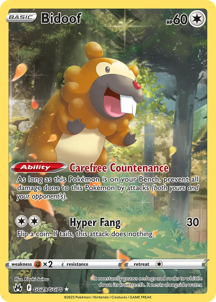 Bidoof, Crown Zenith GG29/GG70