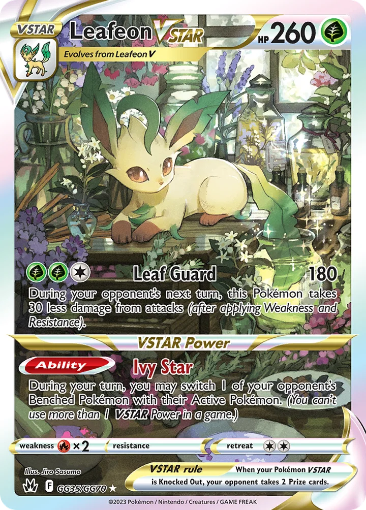 Leafeon VSTAR, Crown Zenith GG35/GG70