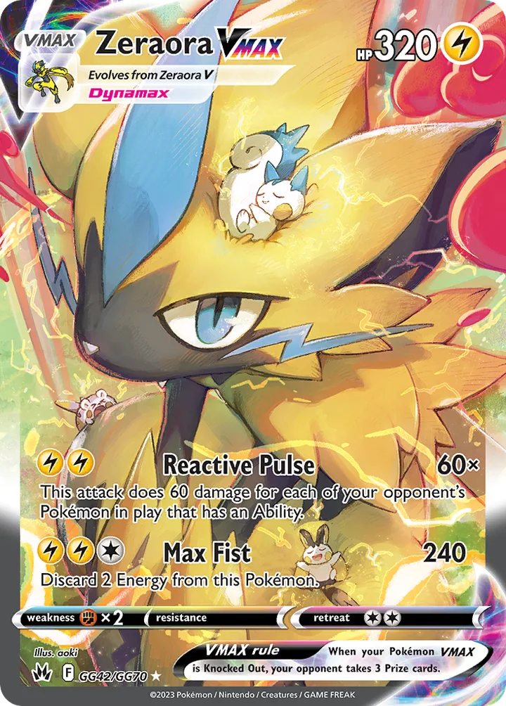 Zeraora VMAX, Crown Zenith GG42/GG70