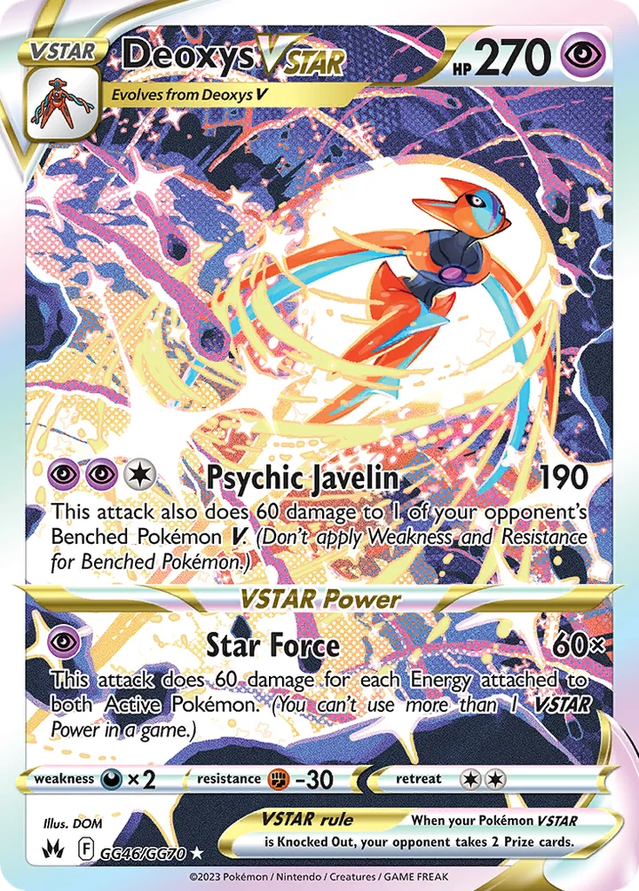 Deoxys VSTAR, Crown Zenith GG46/GG70