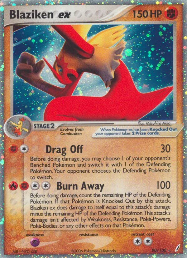 Blaziken ex, Crystal Guardians 90/100