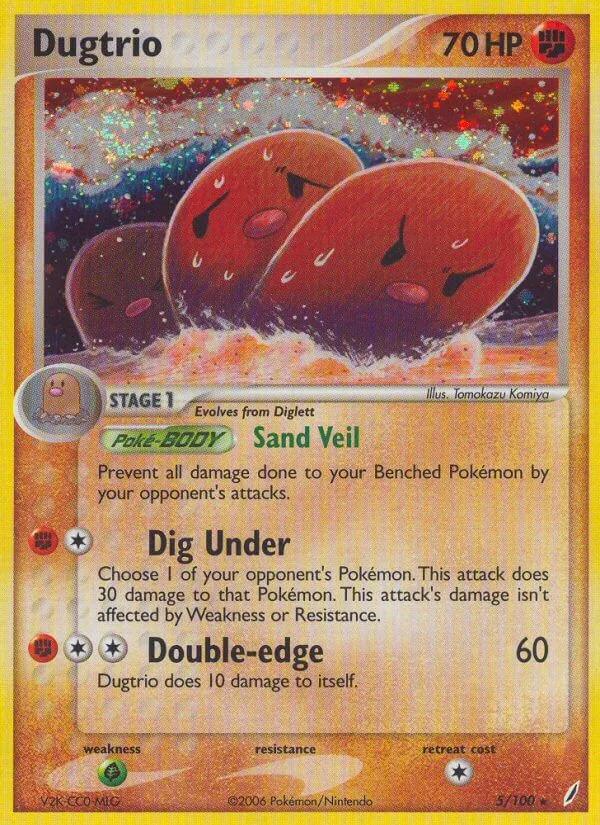 Dugtrio, Crystal Guardians 5/100