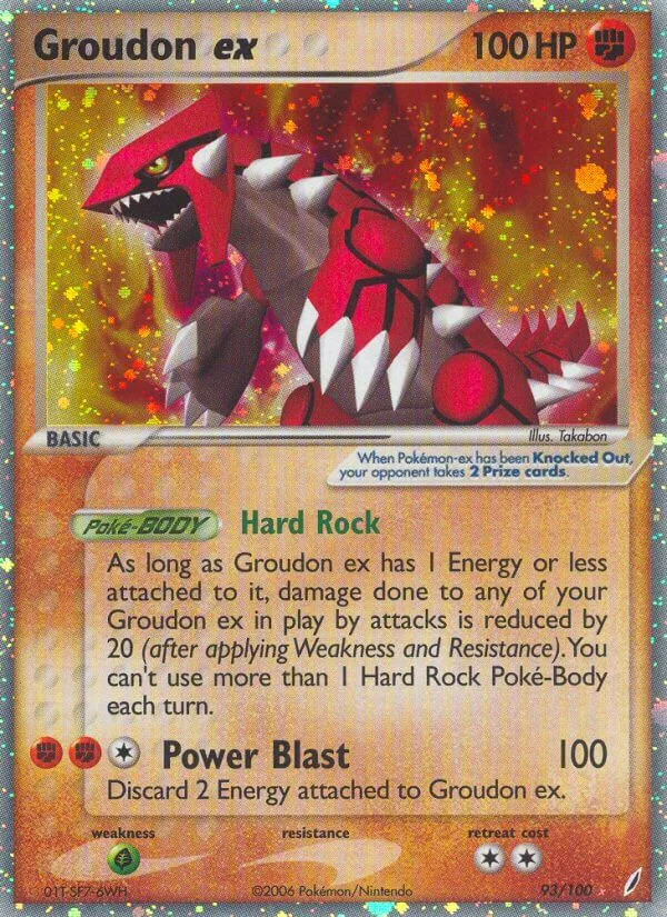 Groudon ex, Crystal Guardians 93/100