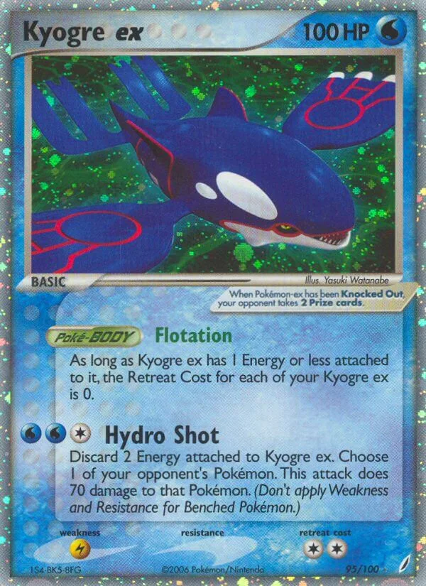 Kyogre ex, Crystal Guardians 95/100