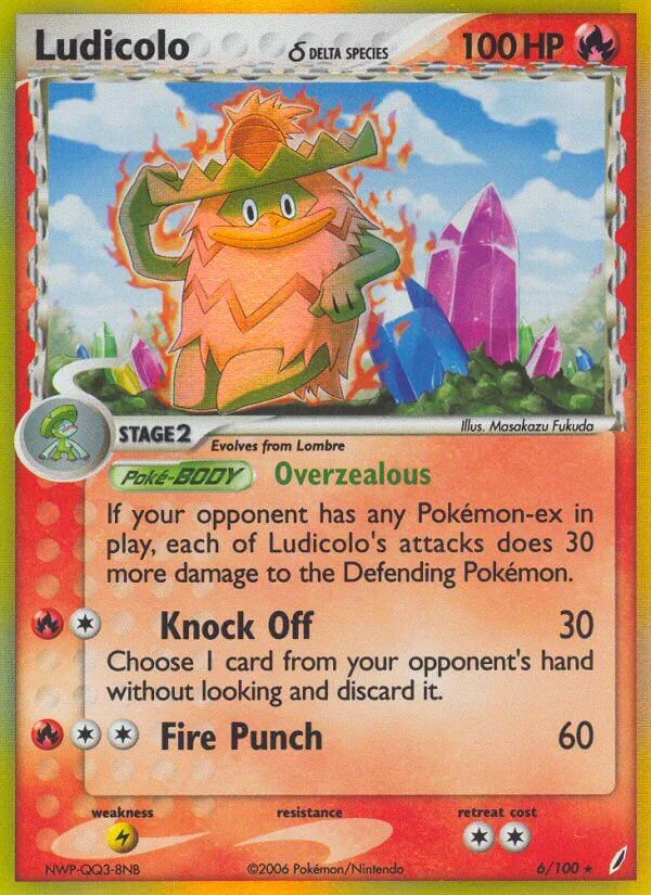 Ludicolo, Crystal Guardians 6/100