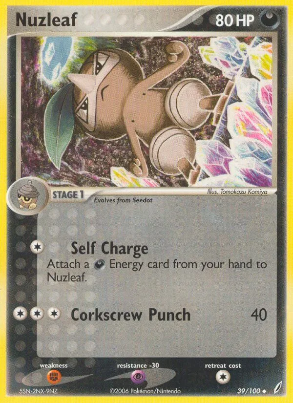 Nuzleaf, Crystal Guardians 39/100