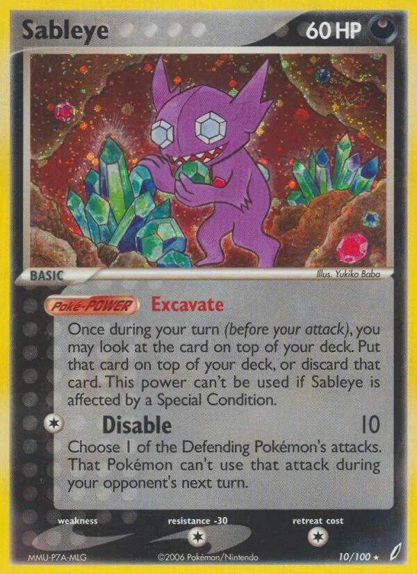 Sableye, Crystal Guardians 10/100