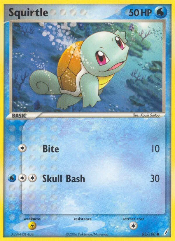 Squirtle, Crystal Guardians 63/100
