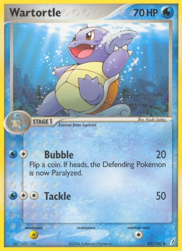 Wartortle, Crystal Guardians 42/100