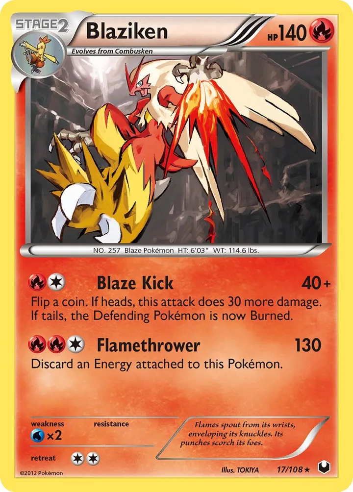 Blaziken, Dark Explorers 17/108