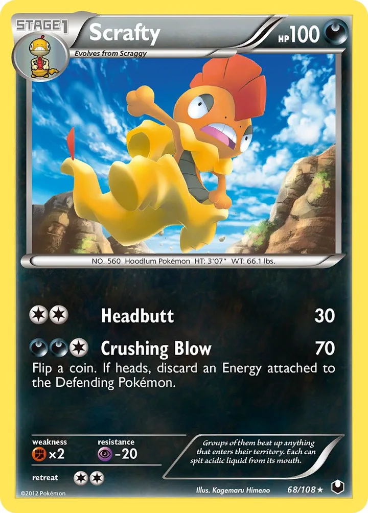 Scrafty, Dark Explorers 68/108
