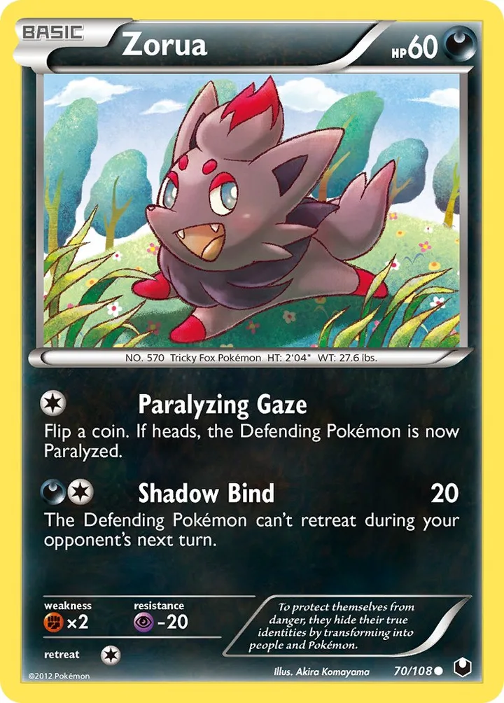Zorua, Dark Explorers 70/108