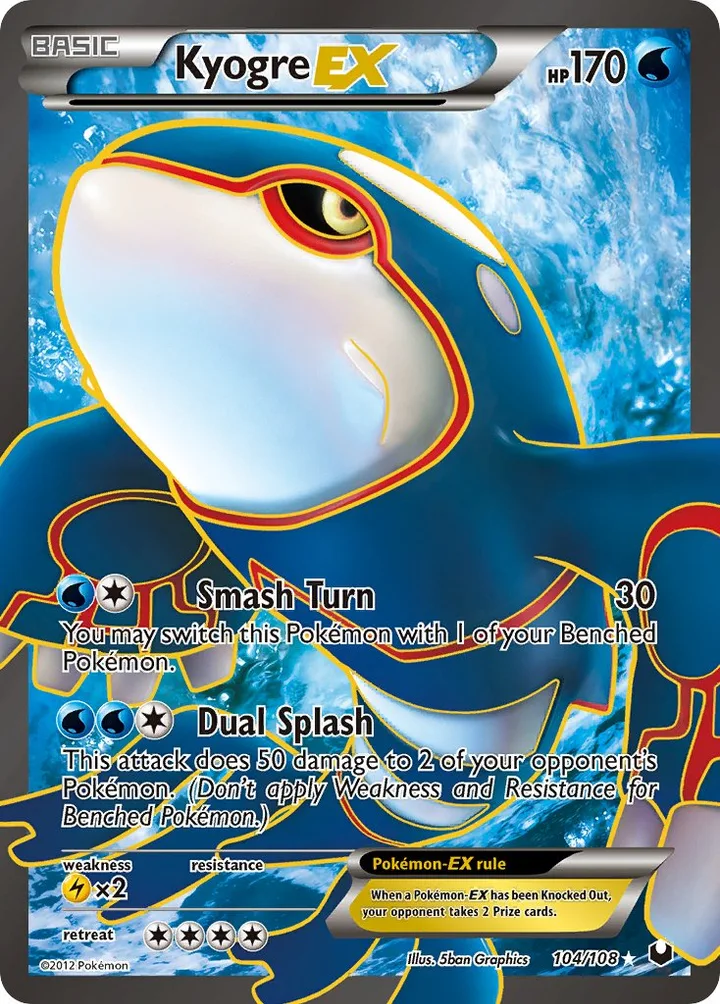Kyogre-EX, Dark Explorers 104/108
