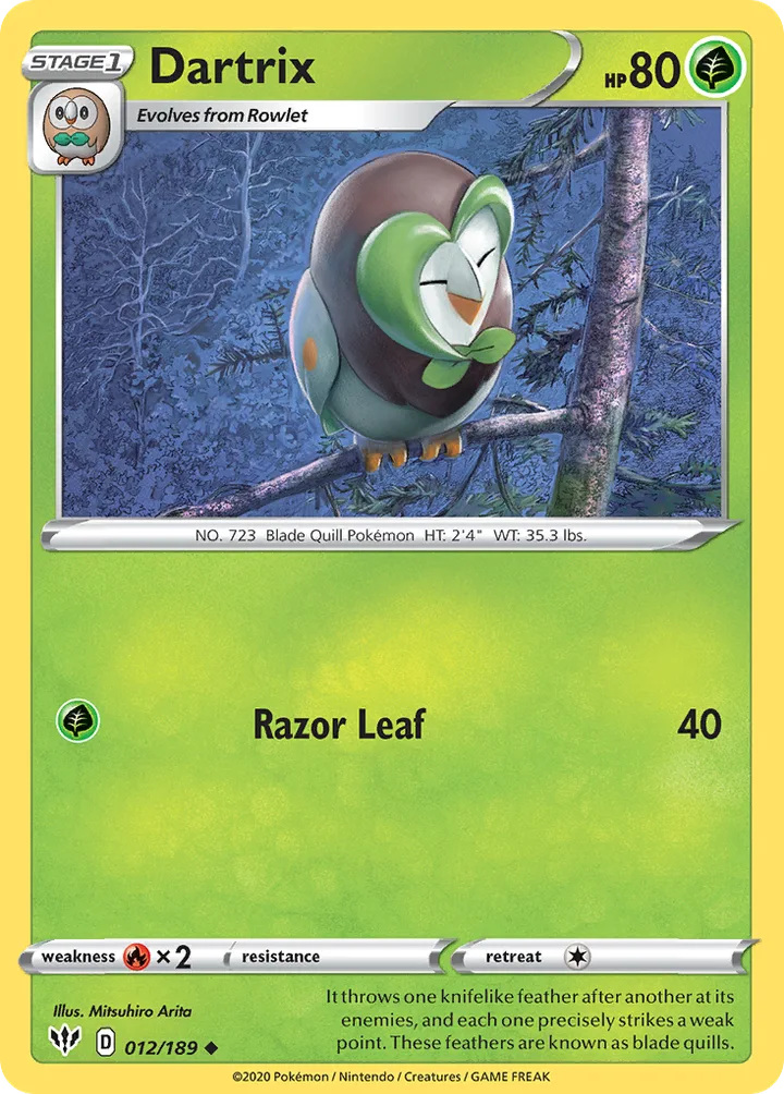 Dartrix, Darkness Ablaze 012/189