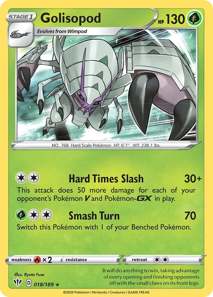 Golisopod, Darkness Ablaze 018/189