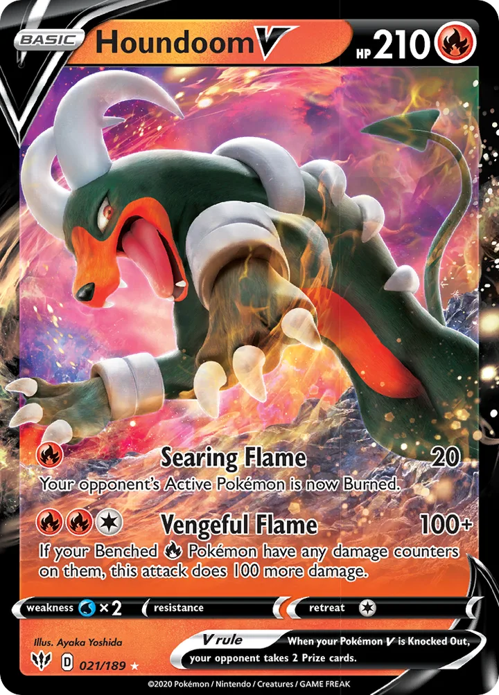 Houndoom V, Darkness Ablaze 021/189