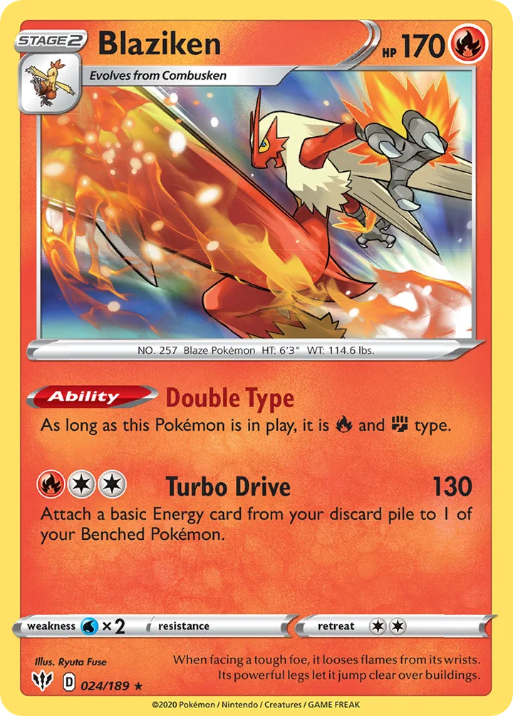 Blaziken, Darkness Ablaze 024/189