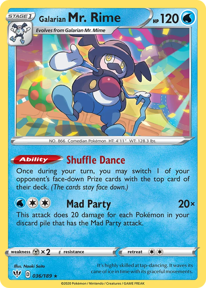Galarian Mr. Rime, Darkness Ablaze 036/189