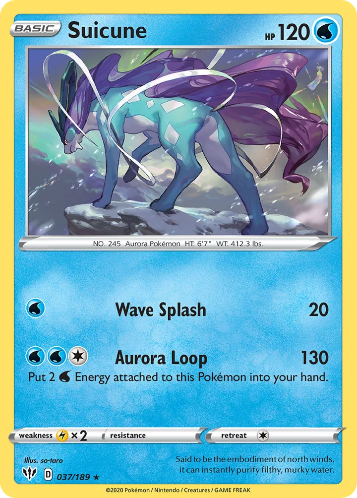 Suicune, Darkness Ablaze 037/189