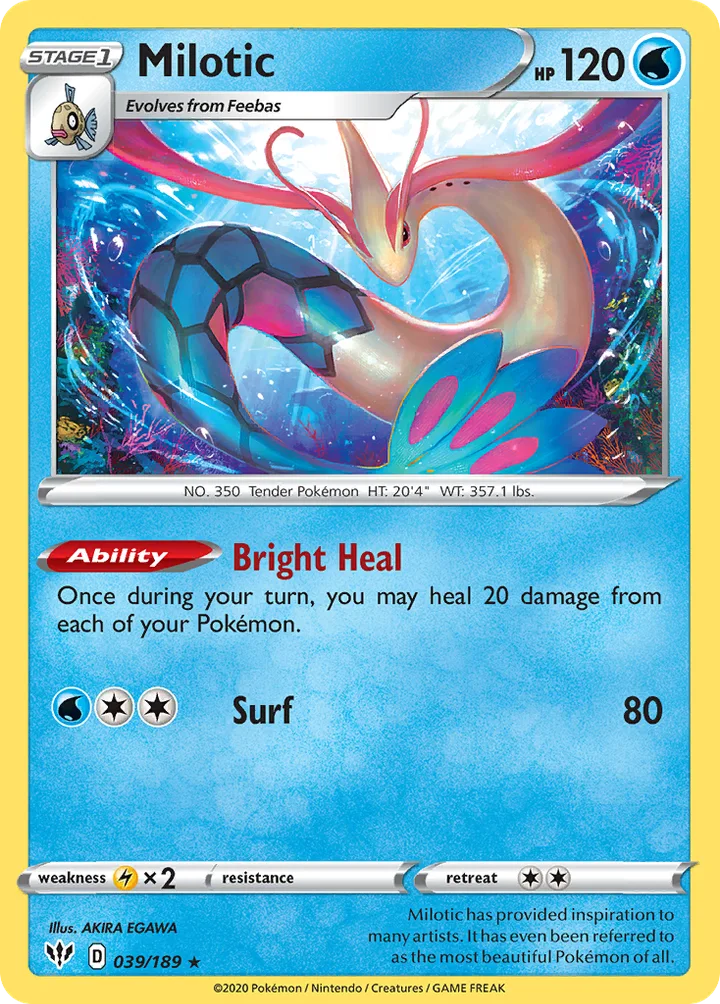 Milotic, Darkness Ablaze 039/189