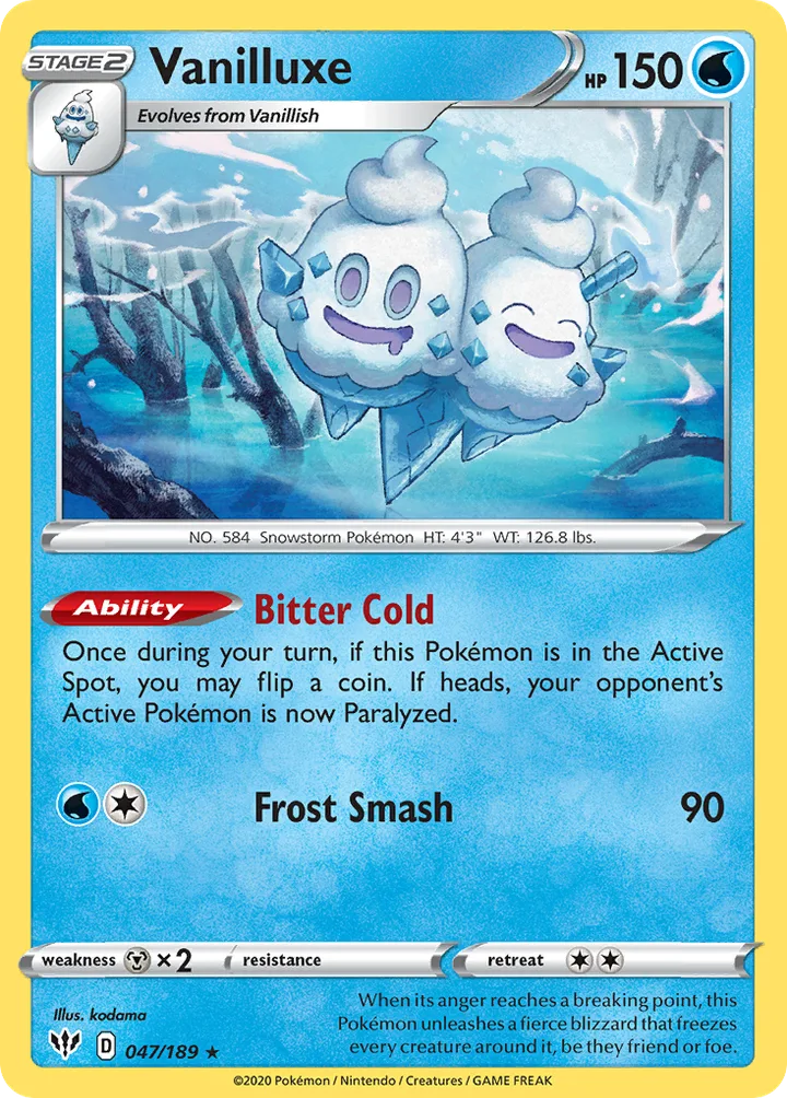 Vanilluxe, Darkness Ablaze 047/189