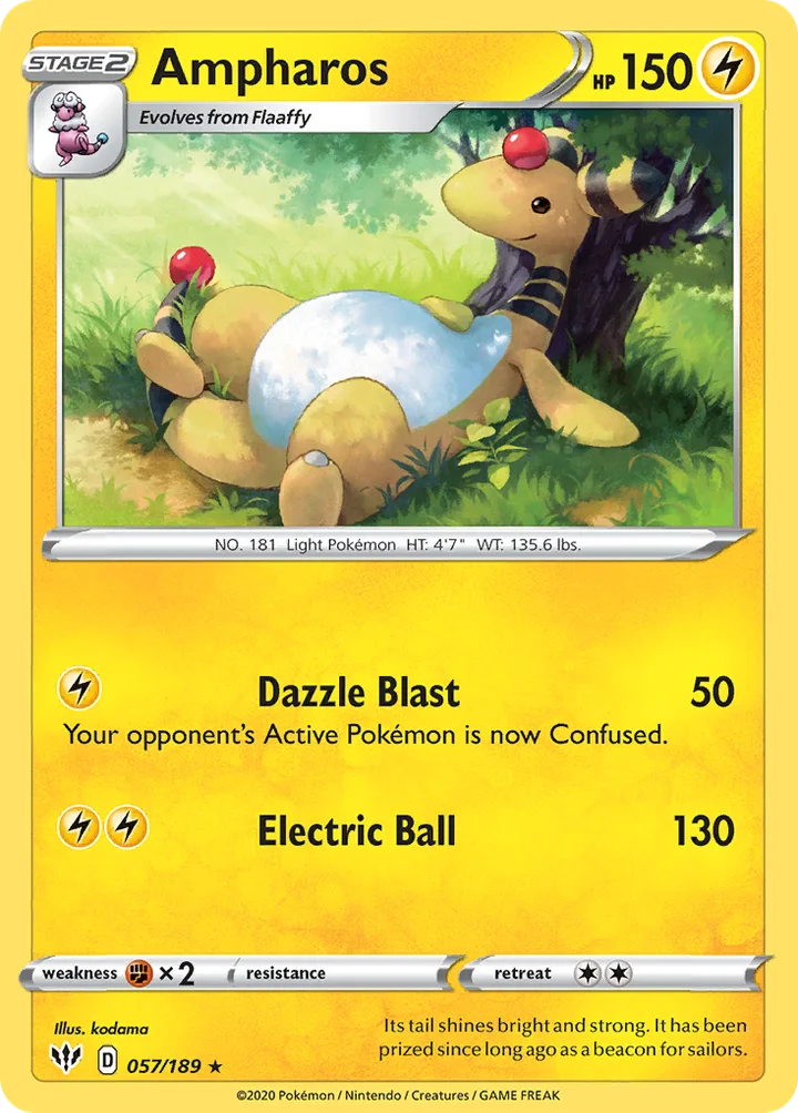 Ampharos, Darkness Ablaze 057/189
