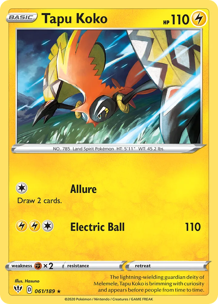 Tapu Koko, Darkness Ablaze 061/189