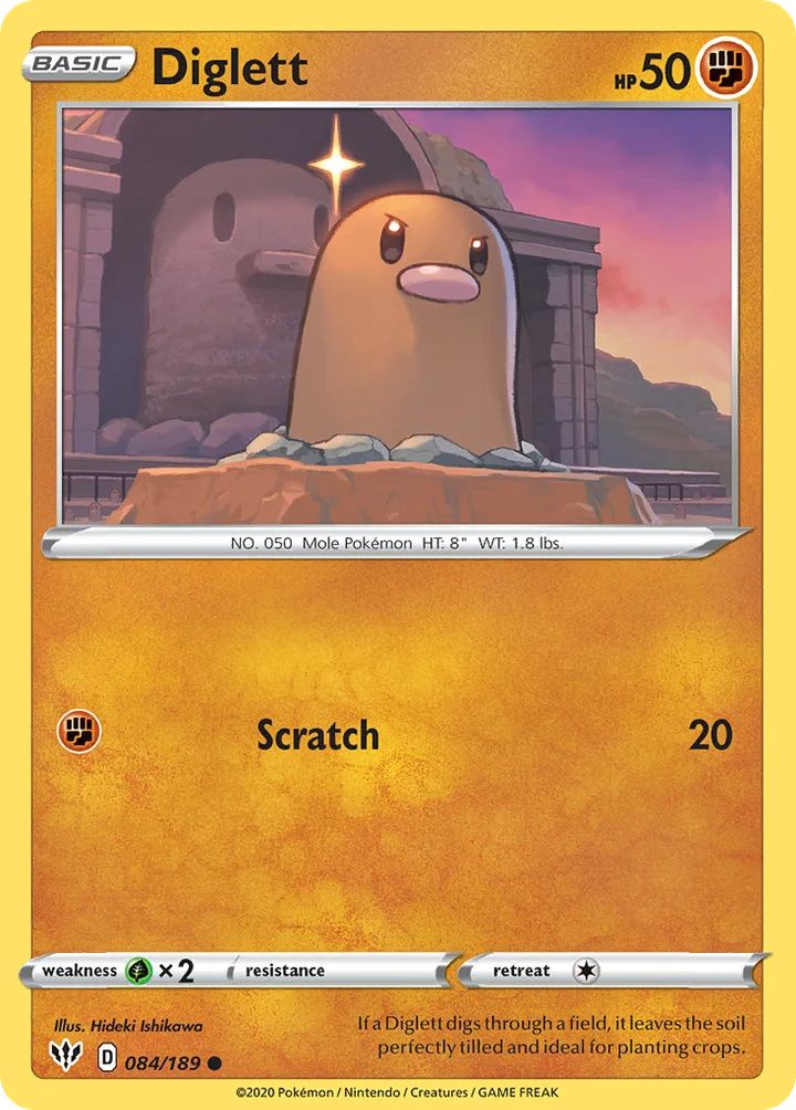 Diglett, Darkness Ablaze 084/189