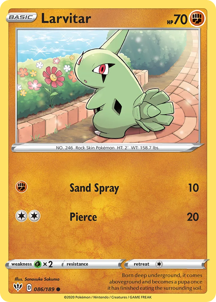 Larvitar, Darkness Ablaze 086/189
