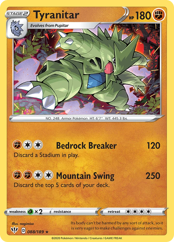 Tyranitar, Darkness Ablaze 088/189