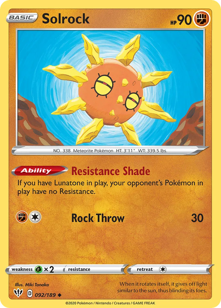 Solrock, Darkness Ablaze 092/189
