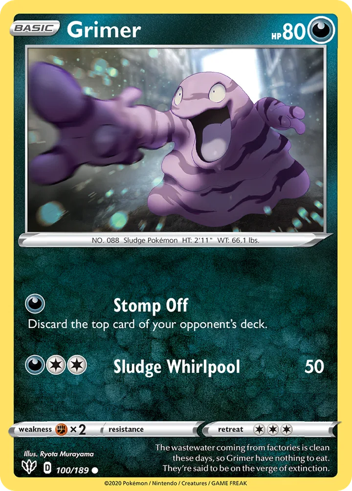 Grimer, Darkness Ablaze 100/189
