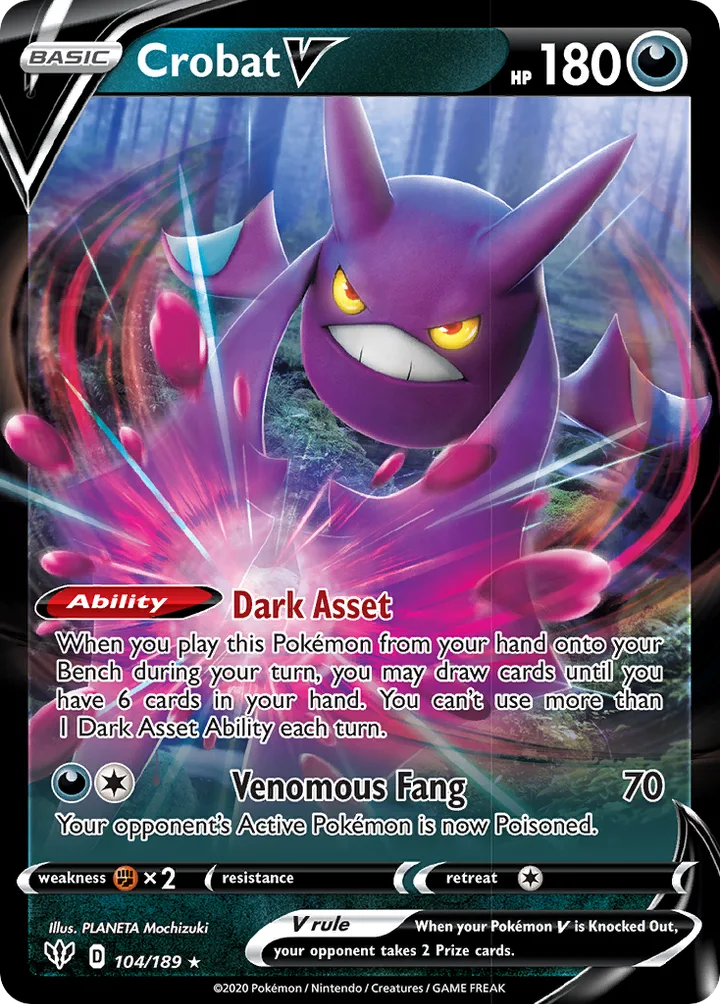 Crobat V, Darkness Ablaze 104/189