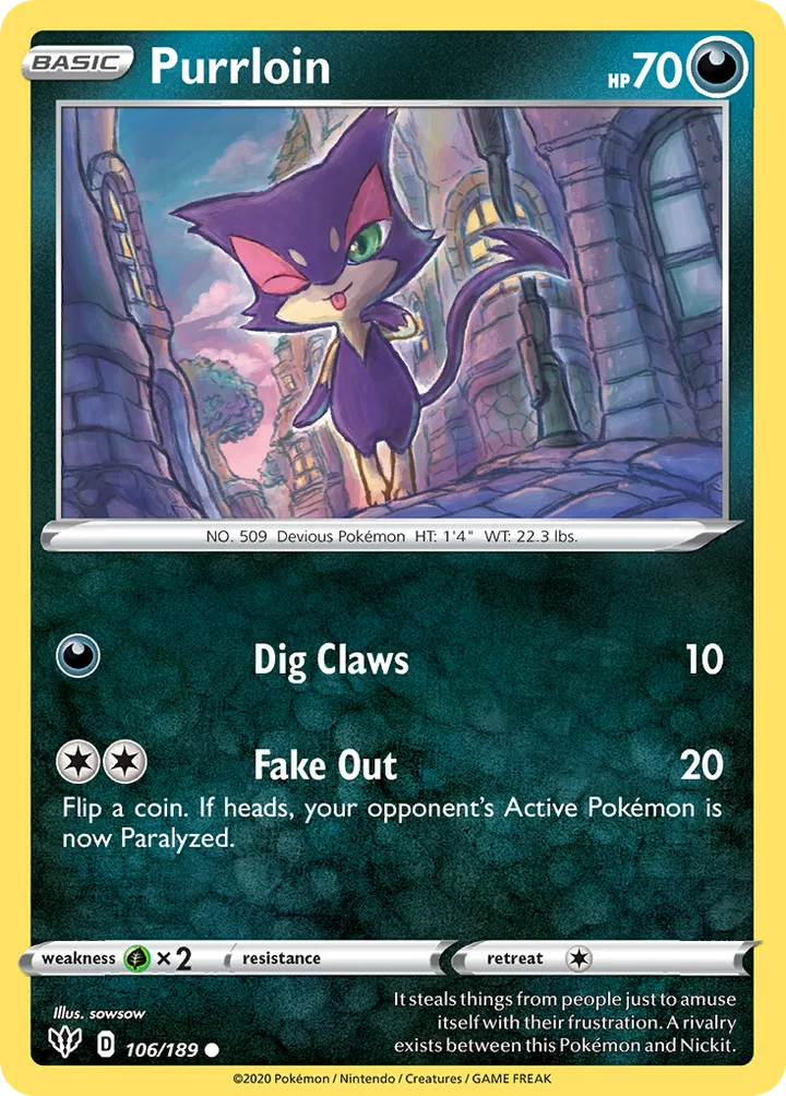 Purrloin, Darkness Ablaze 106/189