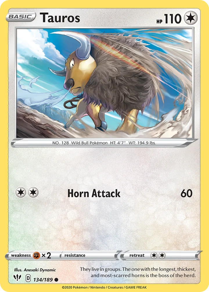 Tauros, Darkness Ablaze 134/189