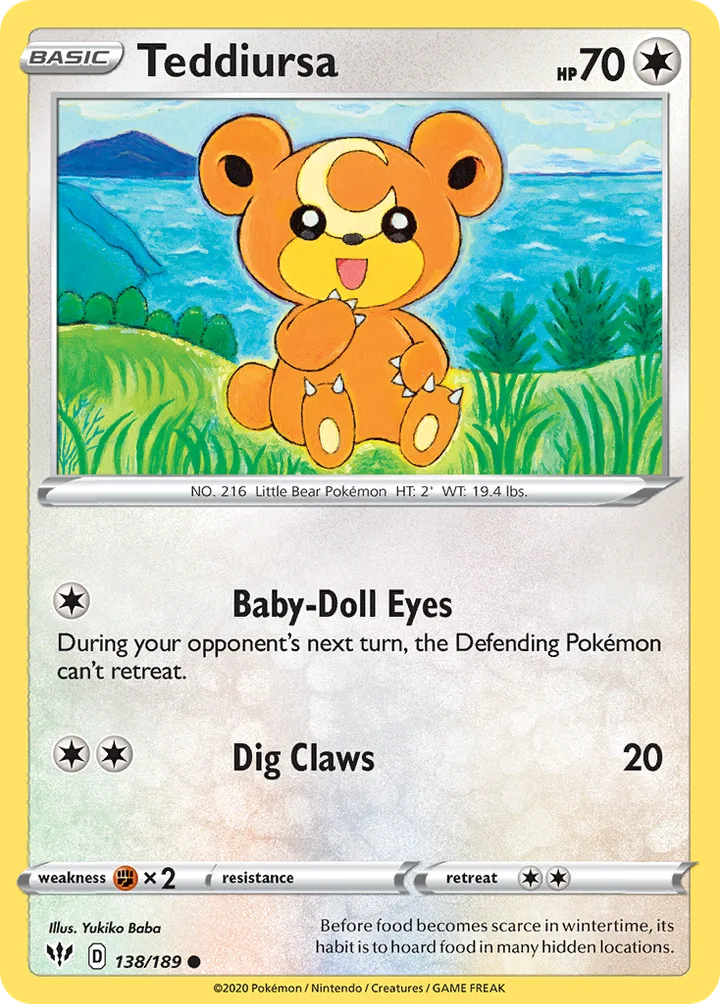 Teddiursa, Darkness Ablaze 138/189