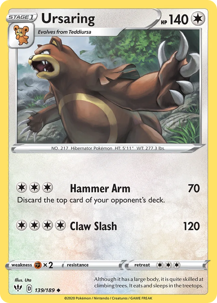 Ursaring, Darkness Ablaze 139/189