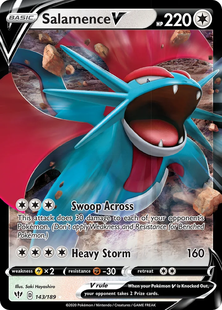 Salamence V, Darkness Ablaze 143/189