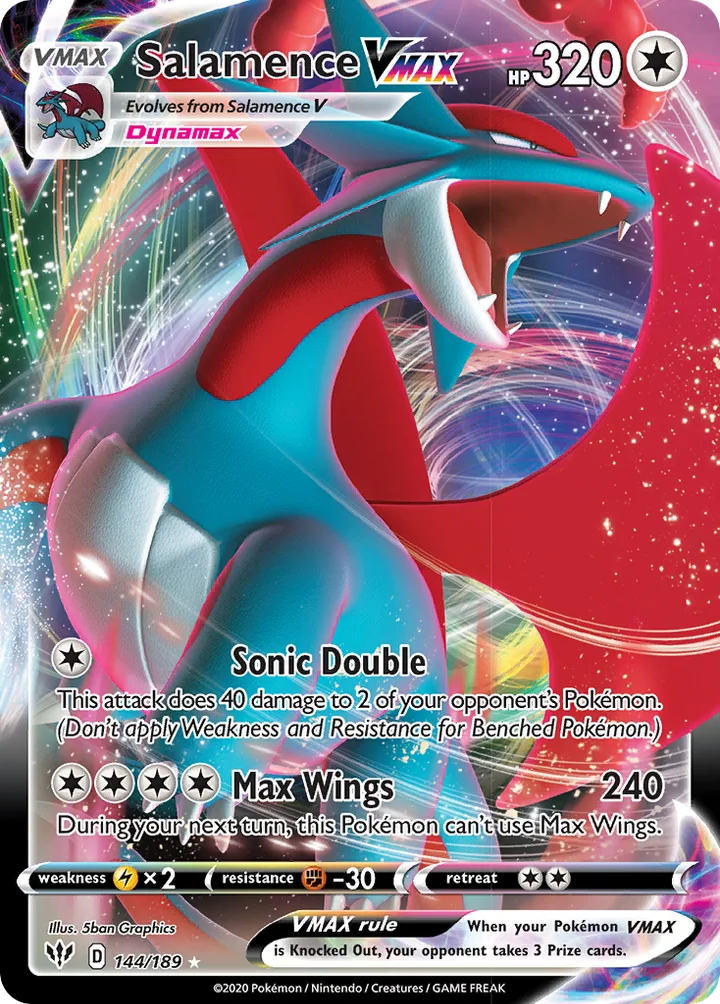 Salamence VMAX, Darkness Ablaze 144/189