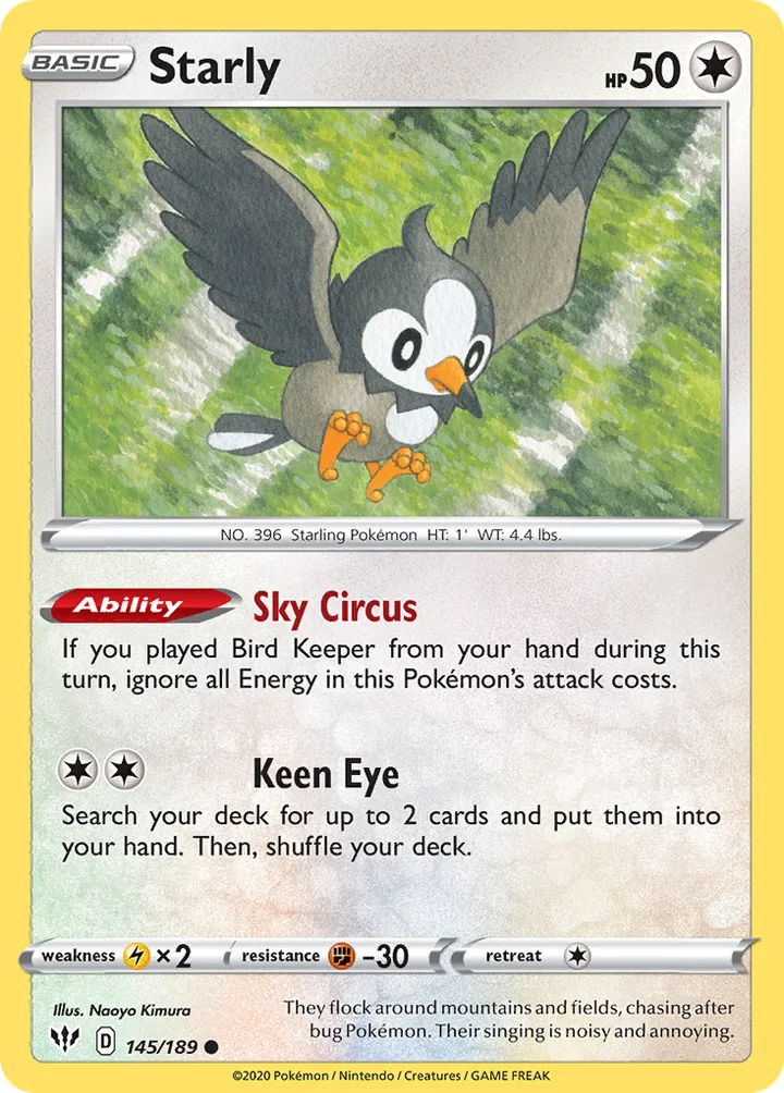 Starly, Darkness Ablaze 145/189