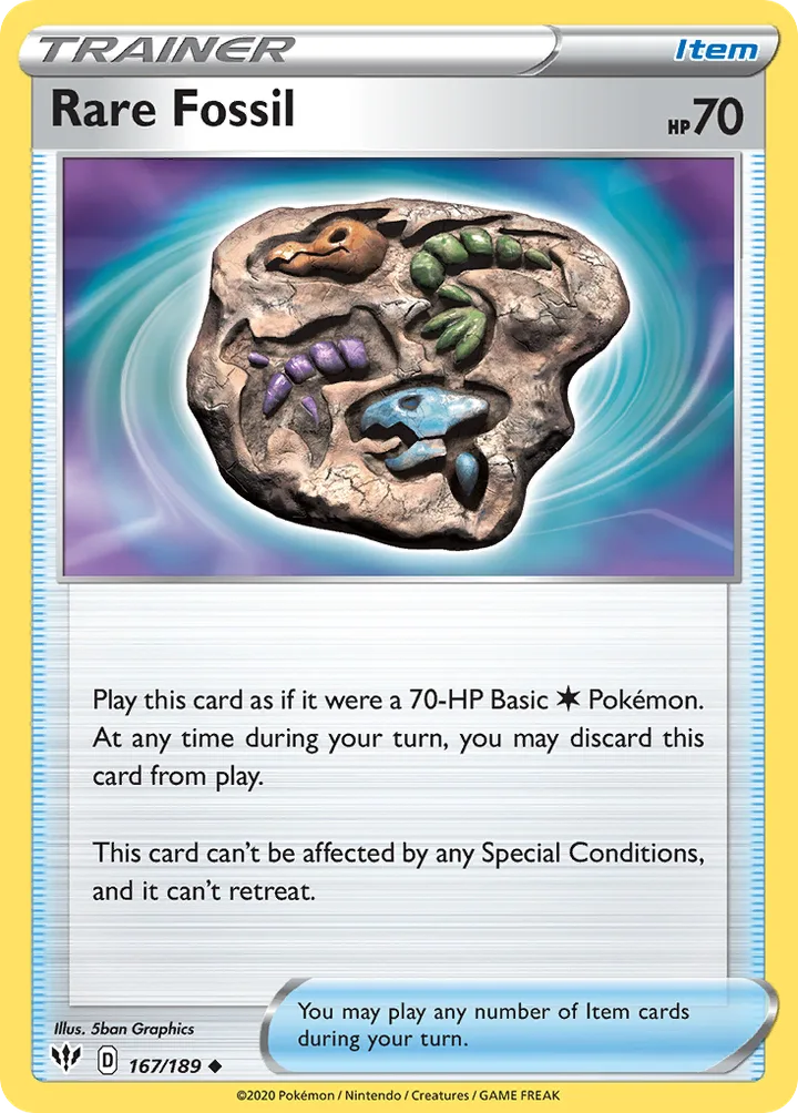 Rare Fossil, Darkness Ablaze 167/189