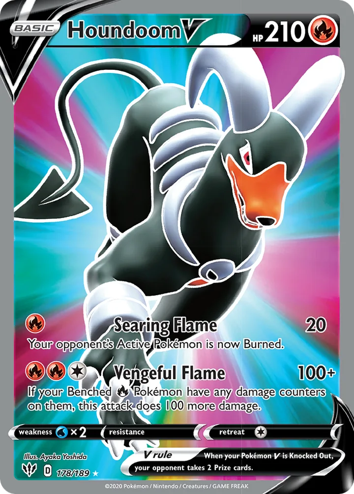 Houndoom V, Darkness Ablaze 178/189