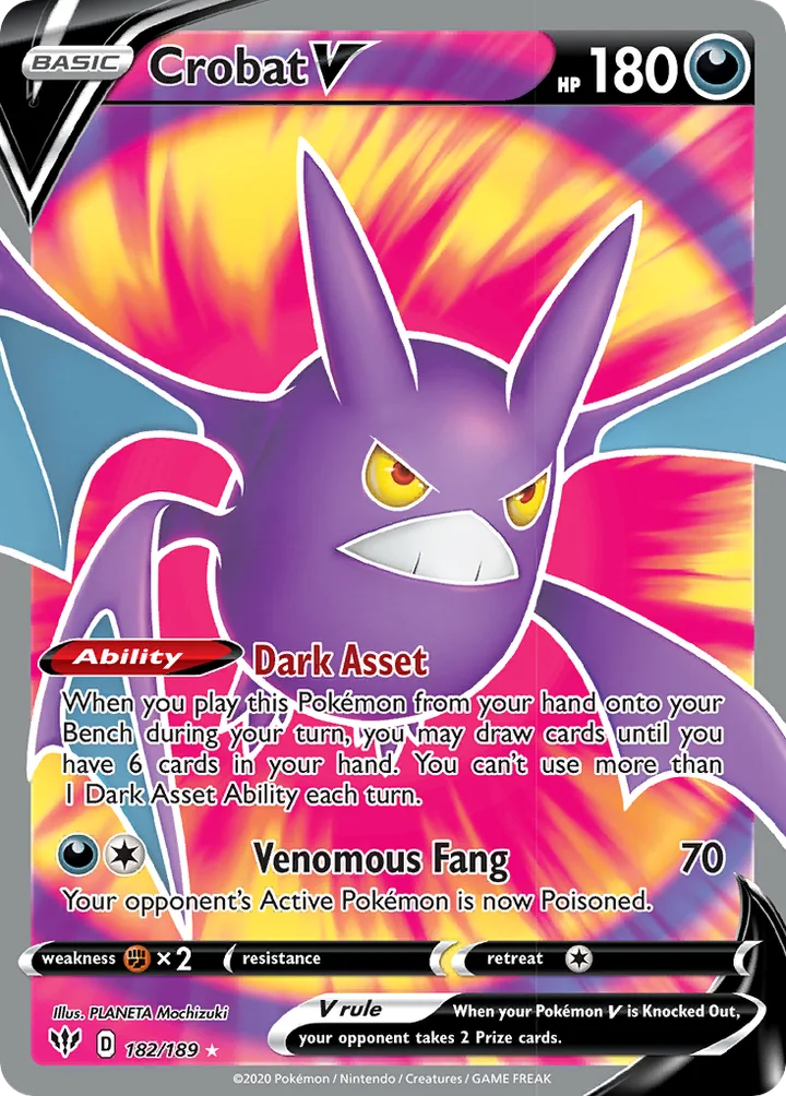 Crobat V, Darkness Ablaze 182/189