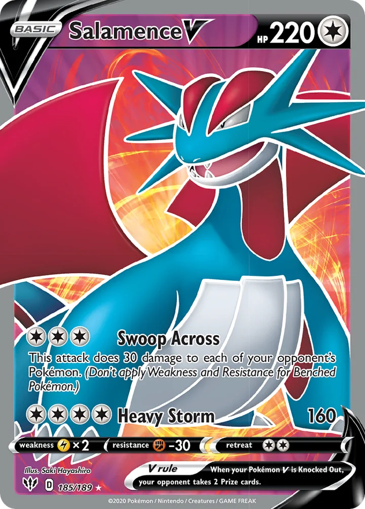 Salamence V, Darkness Ablaze 185/189