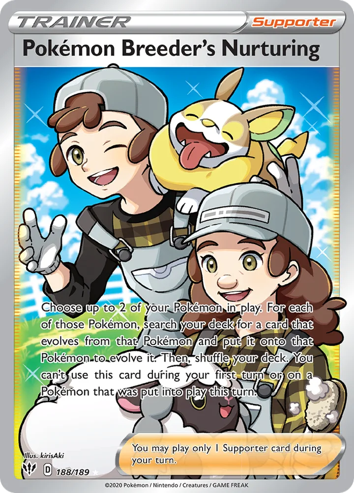 Pokémon Breeder’s Nurturing, Darkness Ablaze 188/189