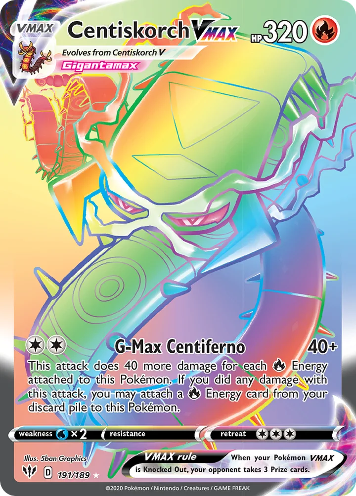 Centiskorch VMAX, Darkness Ablaze 191/189