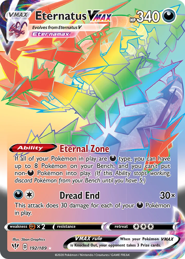 Eternatus VMAX, Darkness Ablaze 192/189